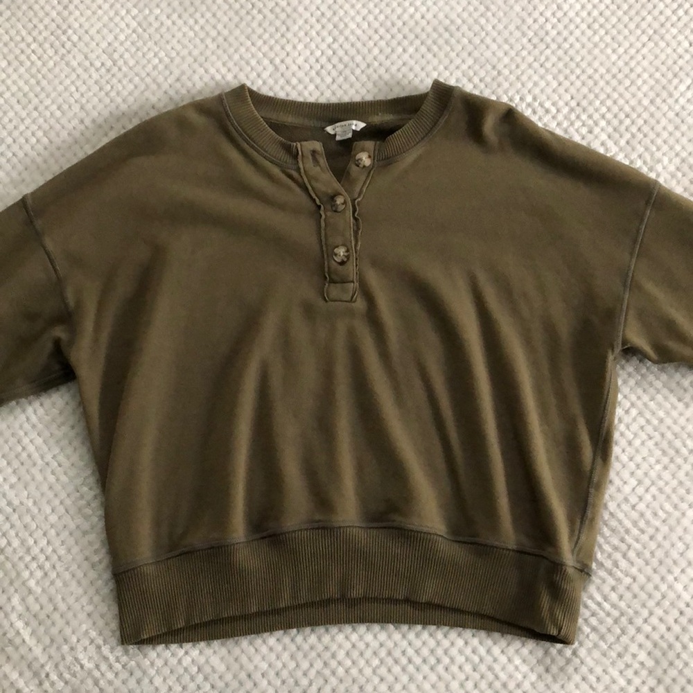 American Eagle Henley Sweatshirt